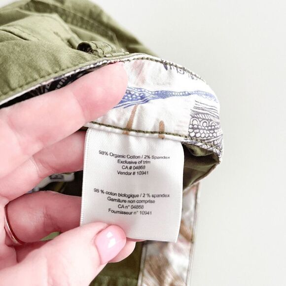 Mec Women's Folded Hem Mini Shorts Olive Green Size 6 - Picture 4 of 9